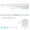 Luxrite 4 FT Linear LED Shop Light 3 CCT Selectable 3500K-5000K 34/38/45W 4794/5244/5940LM 0-10V Dimmable LR25195-1PK - alternate 7